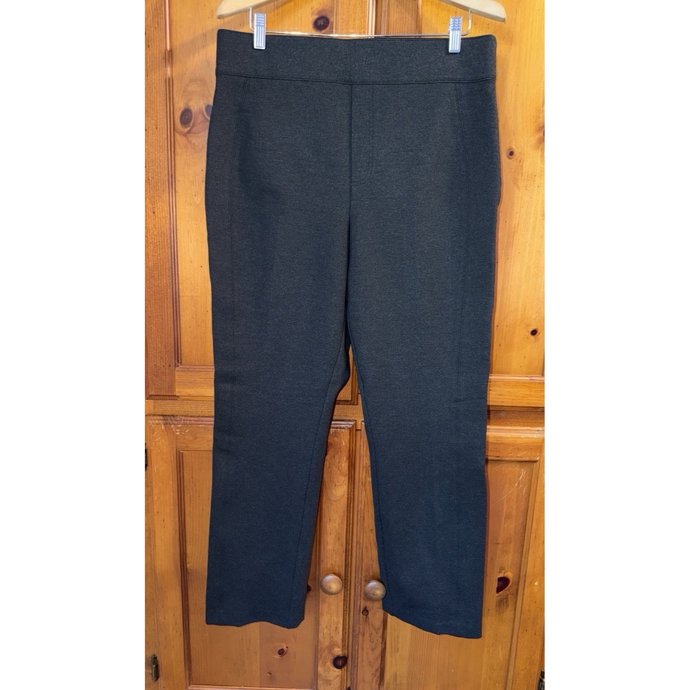 SPANX Women's 1X Supersmooth PerfectFit Ponte Wide Leg Pants Gray 20254R Work